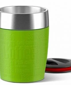 Emsa Isolier-Trinkbecher Travel Cup In Himbeer -Bialetti-shop 10165 RZ TravelCup Limette Deckel RED 1