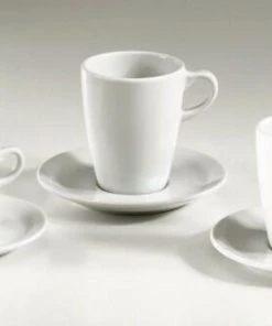 Pillivuyt Espressotasse Eden Espressountertasse Fluto Größe 123 Mm -Bialetti-shop 111008BL 20BL 27BL l