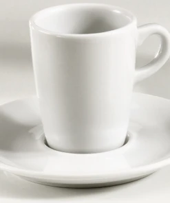 Pillivuyt Espressotasse Eden Espressountertasse Fluto Größe 123 Mm