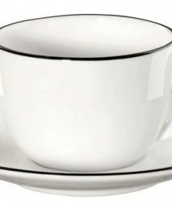 ASA Espressotasse Mit Untertasse à Table Ligne Noire