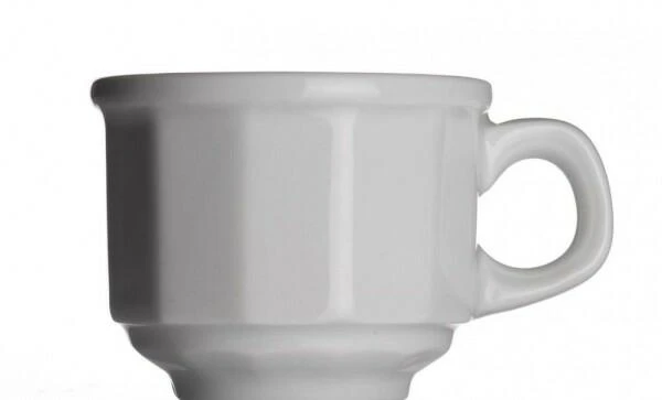 Classic Bistrotasse Von Porzellanfabrik Walküre, Weiß 0,09 Liter 1 Classic Bistrotasse Von Porzellanfabrik Walküre, Weiß 0,09 Liter