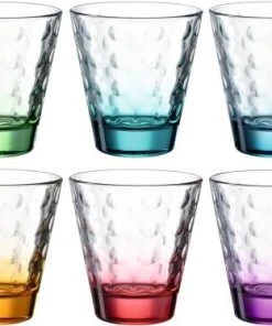 Leonardo Trinkglas OPTIC 6 Stück Farbig Sortiert 215 Ml