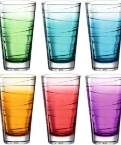 Leonardo Trinkglas VARIO STRUTTURA 6 Stück Sortiert 280 Ml Farbverlauf