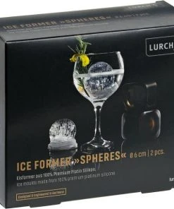 Lurch ICE FORMER Ball, 2er Set -Bialetti-shop 215 RS3770 240730 ICE FORMER Sphere 6cm Verpackung scr