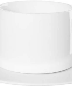 ASA Tasse Muga Mit Untertasse In Weiß