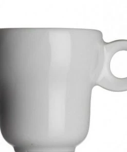 Modern Classic Espressotasse Von Porzellanfabrik Walküre, Weiß