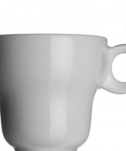 Modern Classic Cappuccinotasse Von Porzellanfabrik Walküre, Weiß