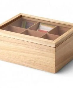 Continenta Teebeutelbox Aus Gummibaumholz