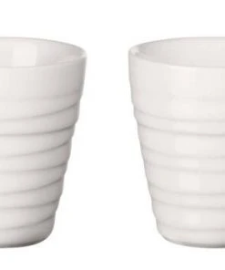 ASA Thermobecher Espresso 2er Set Thermo Twisted, Weiß