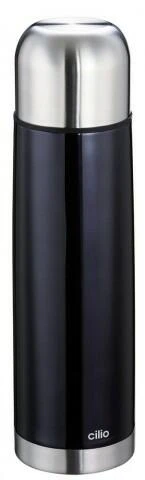 Cilio Isolierflasche Colore In Schwarz 1 L / 8 Cm / 32 Cm 1 Cilio Isolierflasche Colore In Schwarz 1 L / 8 Cm / 32 Cm