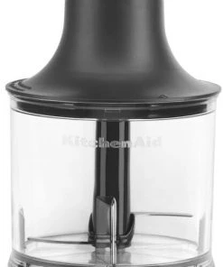 KitchenAid Stabmixer Set In Mattschwarz, Kabelgebunden 11 KitchenAid Stabmixer Set In Mattschwarz, Kabelgebunden -Bialetti-shop 5KHBV83x chopper att white background P191291KP 048z 3