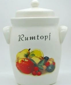 SCHMITT Steinzeug & Keramik Schmitt Rumtopf Mit Obstmotiv 3,5 Liter / 17 Cm / 10 Cm