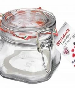 Westmark Fido Drahtbügelglas Mit Gummiring, 500 Ml