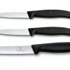 Victorinox SwissClassic Gemüsemesser-Set, Schwarz, 3-teilig