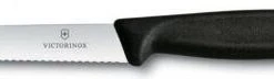 Victorinox SwissClassic Gemüsemesser Mit Wellenschliff, 10 Cm, Schwarz