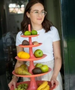 Koziol Etagere BABELL In Coral BIG -Bialetti-shop 7185 BABELL BIG 704 1 1