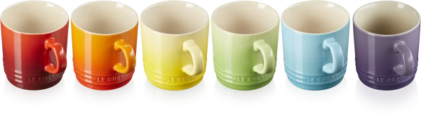 Le Creuset Becher 6er-Set 200 Ml, Regenbogen 2 Le Creuset Becher 6er-Set 200 Ml, Regenbogen – Bild 2