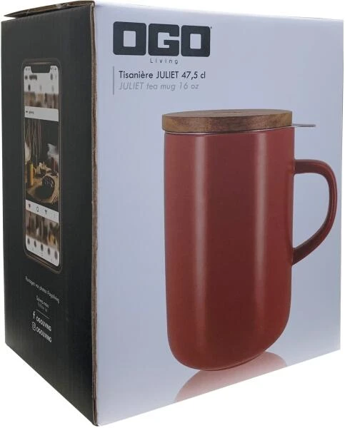 OGO Living Teepott Juliet Mit Filter, Bordeaux 4 OGO Living Teepott Juliet Mit Filter, Bordeaux – Bild 4