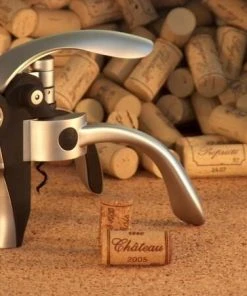 PEUGEOT Korkenzieher Baltaz In Schwarz -Bialetti-shop BALTAZ Korkenzieher Milieu mit Korken 2 l