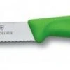 Victorinox SwissClassic Tomaten- Und Wurstmesser Mit Wellenschliff, 11 Cm, Grün