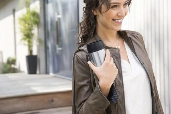 Emsa Isolier-Trinkbecher Travel Mug, Edelstahl 4 Emsa Isolier-Trinkbecher Travel Mug, Edelstahl – Bild 4