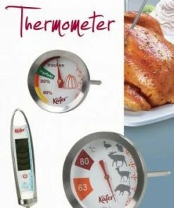Käfer Digitales Haushaltsthermometer E546A -Bialetti-shop Kaefer Thermometer klein l
