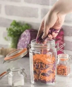 Kilner Clip Top Einmachglas, Retro-Design 1,8 Liter / 260 Mm -Bialetti-shop Kilner FacettedClipTopJars 0025 neu1 l 2