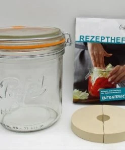 SCHMITT Steinzeug & Keramik Schmitt Fermentier-Starter-Set Le Parfait-Glas 750 Ml