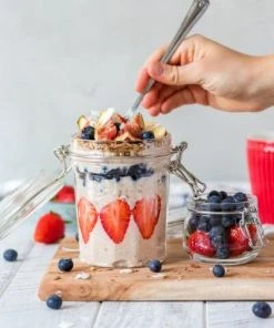 Kilner Clip Top Einmachglas, Retro-Design 0,45 Liter / 134 Mm -Bialetti-shop Overnight Oats Beeren Glas Retro LB3 klein