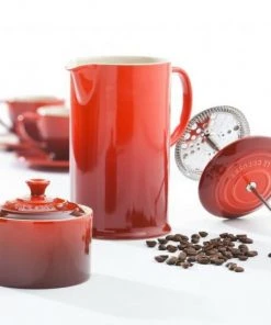 Le Creuset Kaffeebereiter In Kirschrot -Bialetti-shop Poterie 29 l