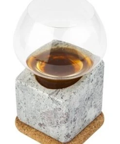 Täljsten Spirituosen-Kühler Aus Speckstein Mit Trinkglas