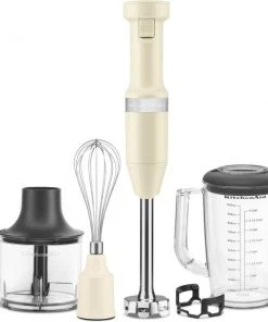 KitchenAid Stabmixer Set In Creme, Kabelgebunden