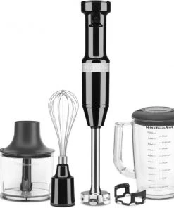 KitchenAid Stabmixer Set In Onyx Schwarz, Kabelgebunden