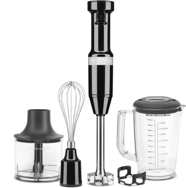 KitchenAid Stabmixer Set In Onyx Schwarz, Kabelgebunden 1 KitchenAid Stabmixer Set In Onyx Schwarz, Kabelgebunden